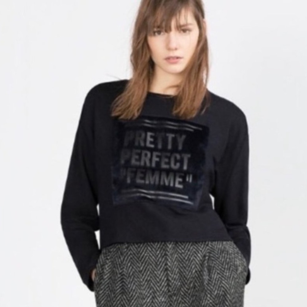 Cute Zara Scoop Neck Sweatshirt